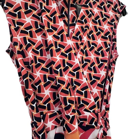 Taylor Dresses Short V Neck Wrap Jersey - Picture 4 of 10